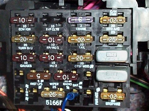 1991 c1500 electrical schematic fuse box|1991 chevy fuse box diagram.